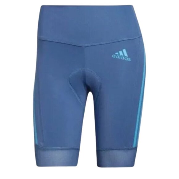 Adidas Women's The Short Padded Cycling Shorts Ciclismo Altered Blue Bike - Picture 4 of 8